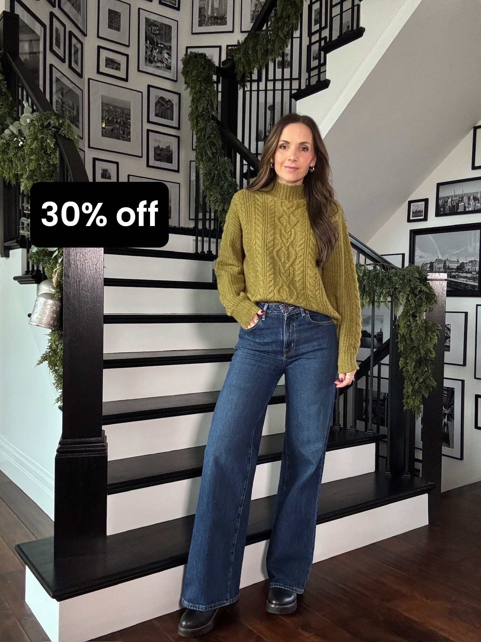 Sweater- @oldnavy 30% off size small
Jeans- @nordstrom 30% off size 25 (sized down) 
Boots- @nordstrom 40% off 

#LTKCyberWeek