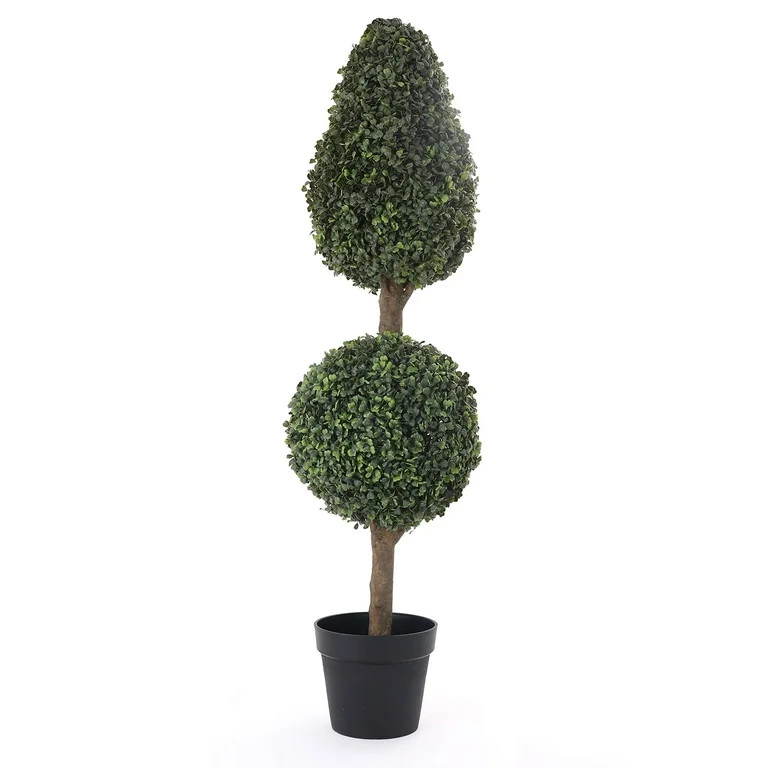 Bornbridge Artificial Topiary Ball Tree - 4' Ball Tree - Indoor/Outdoor Topiary Trees - Artificia... | Walmart (US)