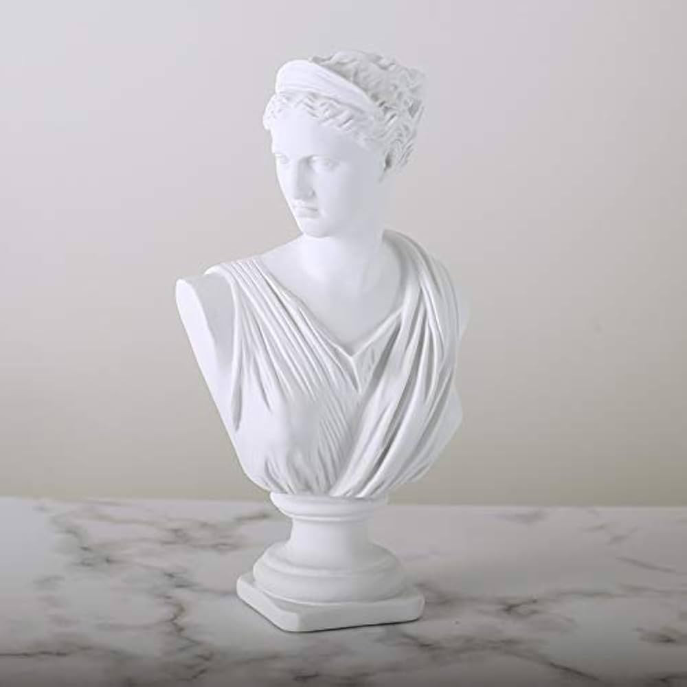 12 Inch Roman Goddess of Wisdom Bust Statue Gypsum Statue Replica Sculpture Figurine Home Decor R... | Amazon (US)