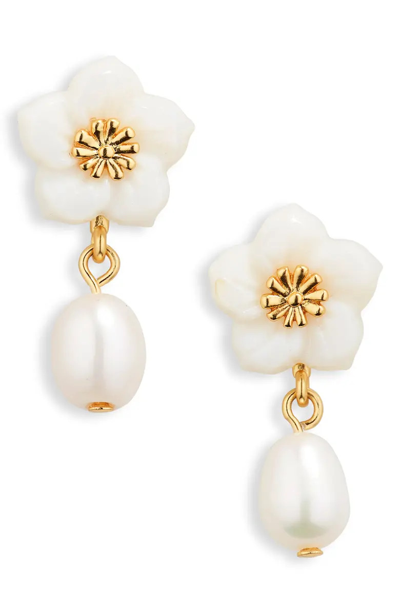Madewell Freshwater Pearl Statement Drop Earrings | Nordstrom | Nordstrom