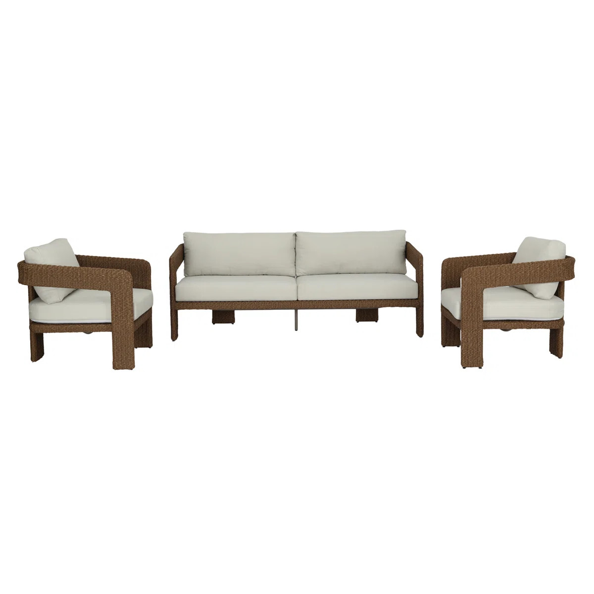 Aster 4-Piece Outdoor Patio Seating Set - Olefin Linen | Wayfair North America