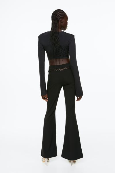 Flared Lacing-detail Pants | H&M (US + CA)