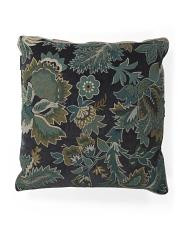 20x20 Embroidered Floral Jacobean Velvet Pillow | TJ Maxx