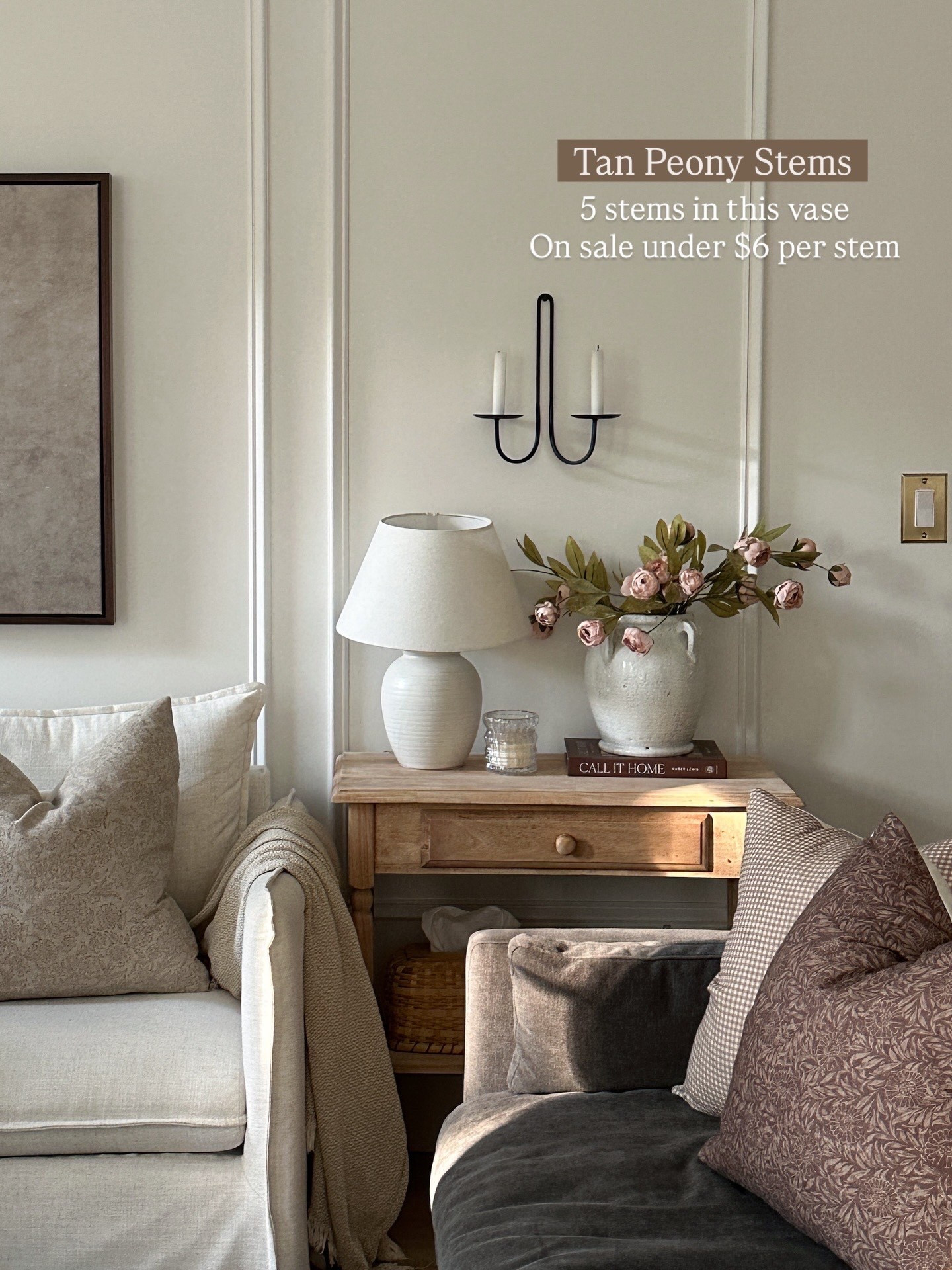 The viral pink (tan) peonies are back in stock! And on sale!! This vase is from Homegoods 

#LTKHome #LTKSaleAlert #LTKSeasonal