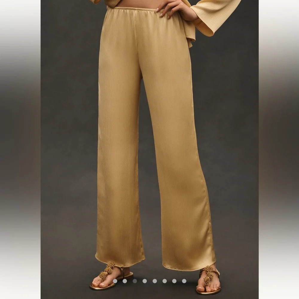 Mare Mare Pleated Satin Pants | Poshmark