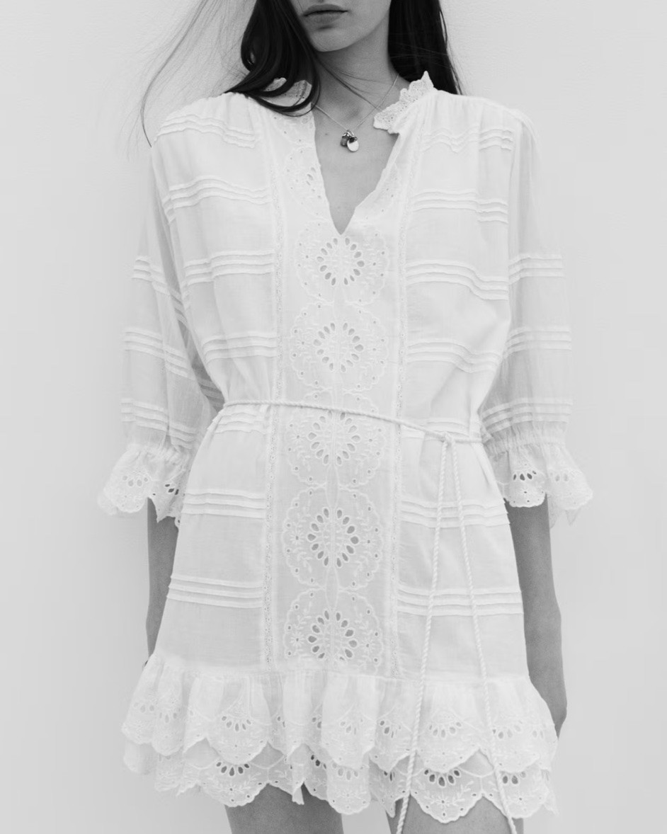 White eyelet mini dress

#LTKSeasonal