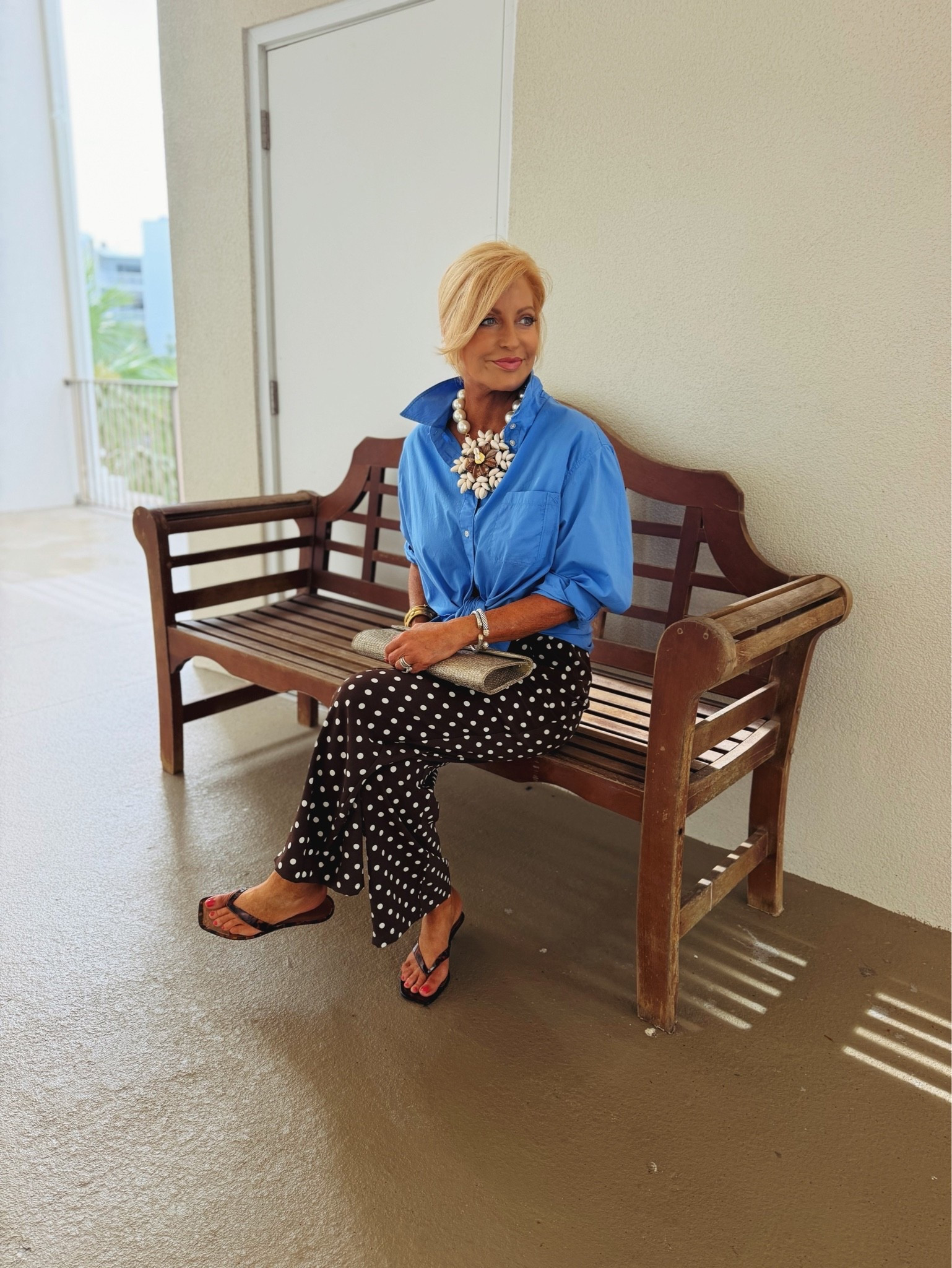I ordered another color in one of my favorite buttondowns & im wearing a med (wearing a small in my polka dot pants) My necklace is one of a kind vintage Deep South

#LTKgrwm #LTKootd #LTKTravel
