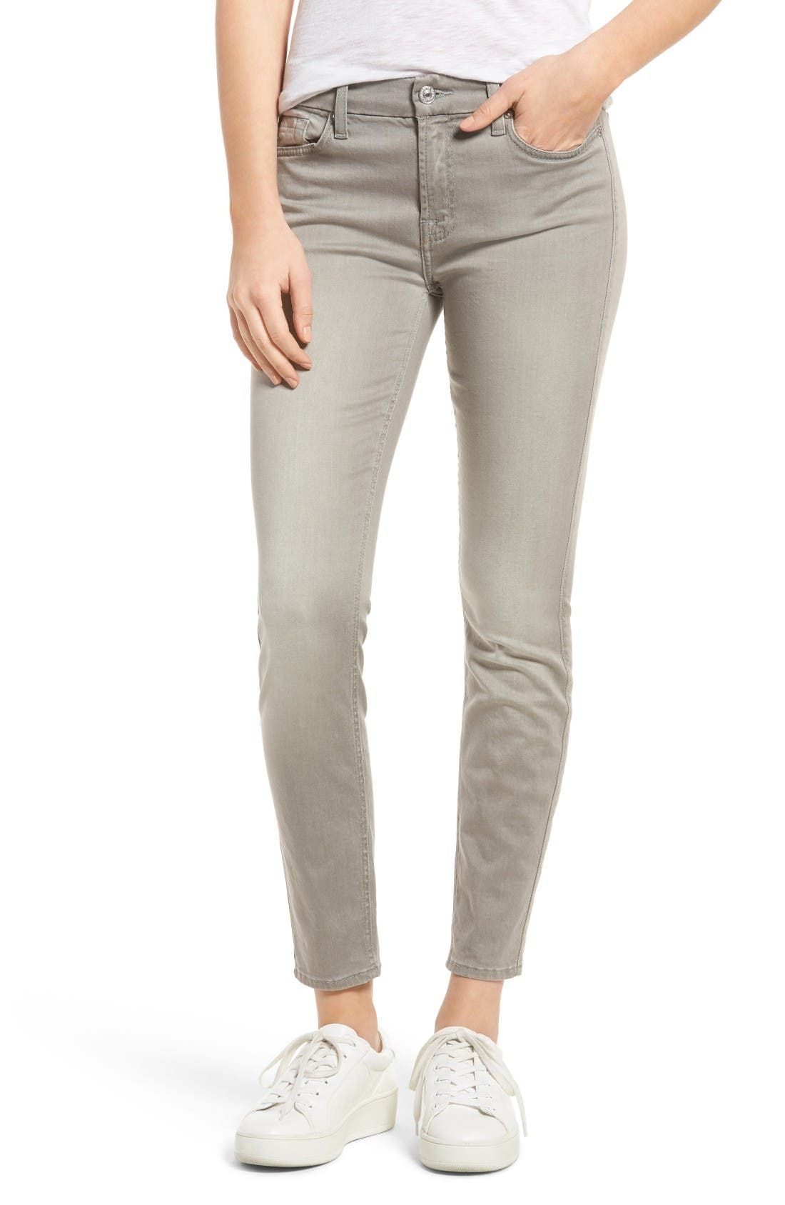 Ankle Skinny Jeans (Featherweight Grey) | Nordstrom