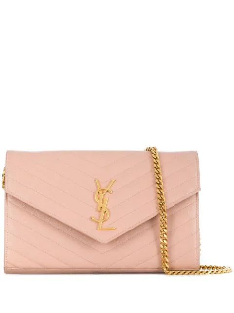 Saint LaurentMonogram chain clutch | Farfetch (US)