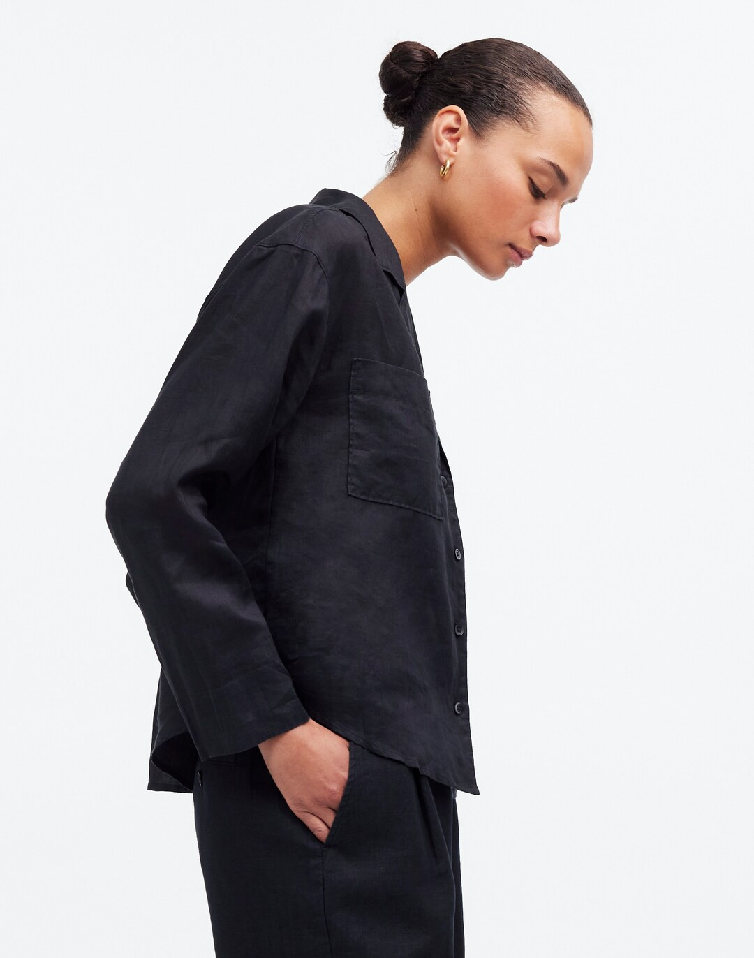 Resort Long-Sleeve Shirt in Ramie | Madewell