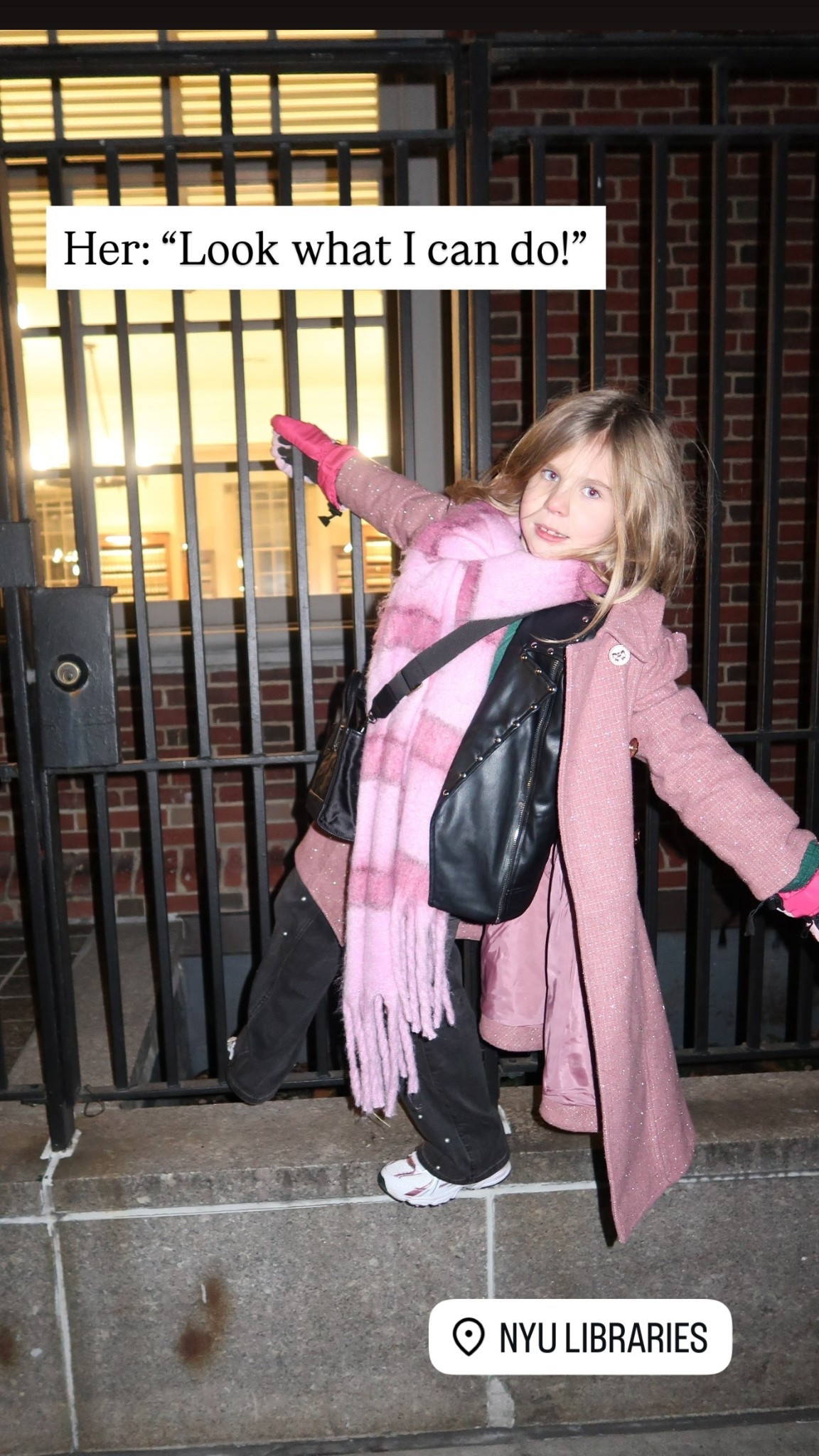 Her: “Look what I can do!”


Nyc outfits, girls fashion, holiday outfit ideas, cold weather outfits, holiday fashionn

#LTKTravel #LTKHoliday #LTKKids