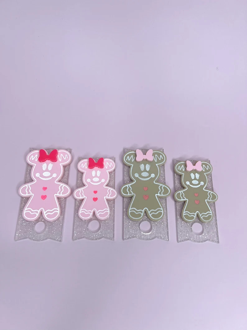 Minnie Mouse Gingerbread 30 & 40 Oz Stanley Name Plate | Etsy (US)