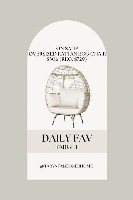 Oversized rattan egg chair ON SALE!

Outdoor furniture, patio finds, outdoor decor, neutral home, patio styling, patio furniture, spring find, summer patio, egg chair

#LTKhome #LTKSeasonal