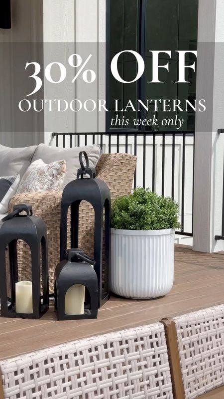 30% off a bunch of my outdoor decor items including my oversized lanterns, glass hurricane & outdoor pillows! This week only with Target Circle! 

Outdoor decor, outdoor living, lantern, pottery barn, dupe, target, studio McGee, outdoor sofa, outdoor coffee table, Walmart, planter, boxwood, topiary, outdoor rug 

#LTKsalealert #LTKhome #LTKSeasonal
