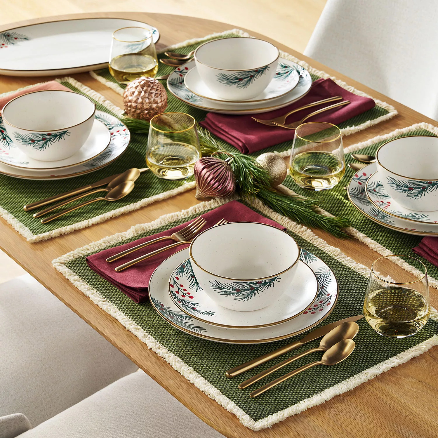 Member's Mark 12-Piece Stoneware Holiday Dinnerware Set | Sam's Club