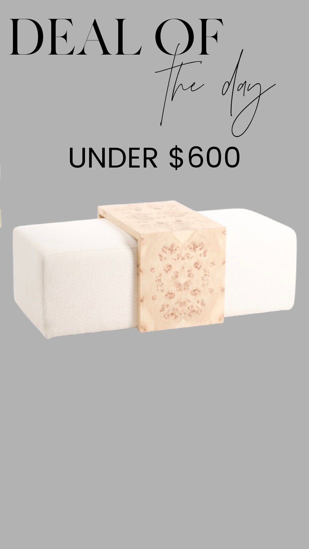 If you love timeless pieces that feel elevated but still practical — this one is such a good deal. Sculptural, neutral, and under $600.

#LTKSaleAlert #LTKHome