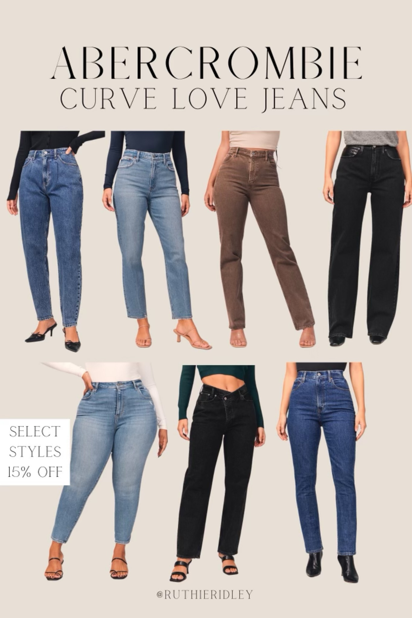 Abercrombie Curve Love Jeans! Select styles 15% off 💗

#LTKFind #LTKstyletip #LTKHoliday