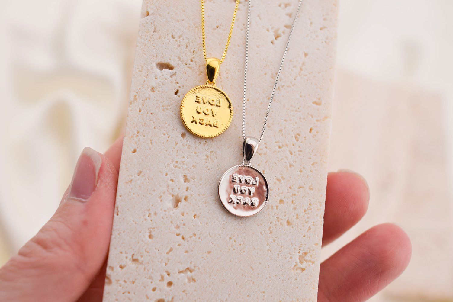 "Love You Back" 14K Gold Necklace | jewelry with purpose and the perfect gift idea — avasue jew... | Avasue Jewelry Co.