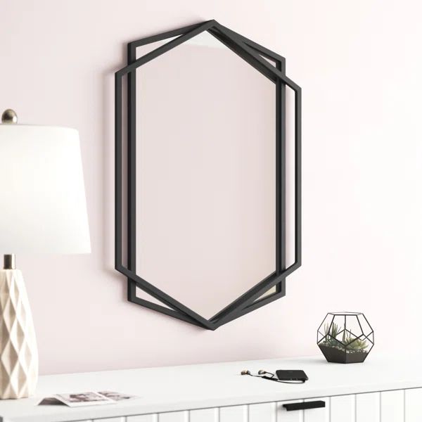 Amarni Hexagon Metal Wall Mirror | Wayfair North America