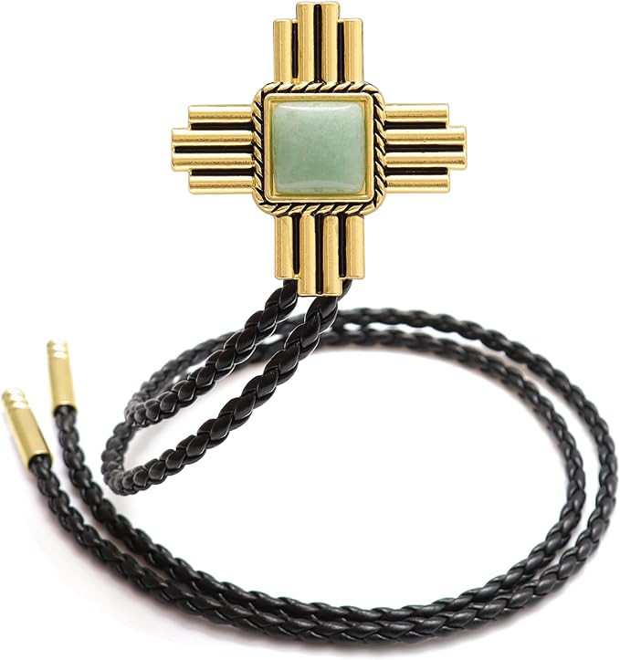 Stone Bolo Ties for Men Western - Vintage Cowboy Bolo Tie for Women Western Costume Accessories | Amazon (US)