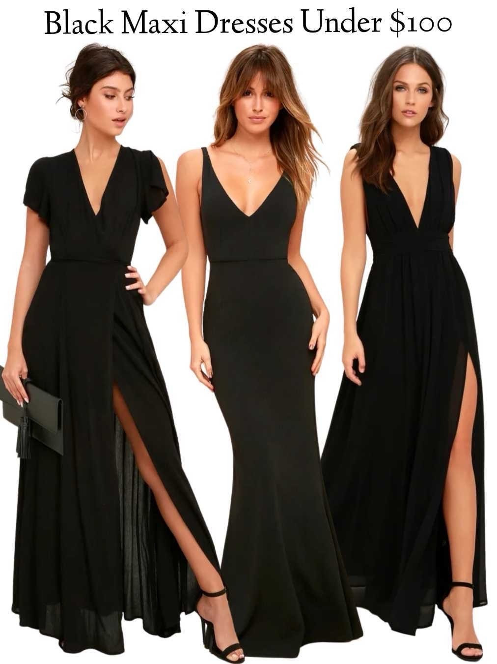 Black maxi dresses under $100 at Lulus. 

#rehearsaldinner #lulus #wedding #weddingguestdresses #bridesmaidresses #bestsellers #weddingstyle #blacktiedresses

#LTKWedding #LTKSeasonal