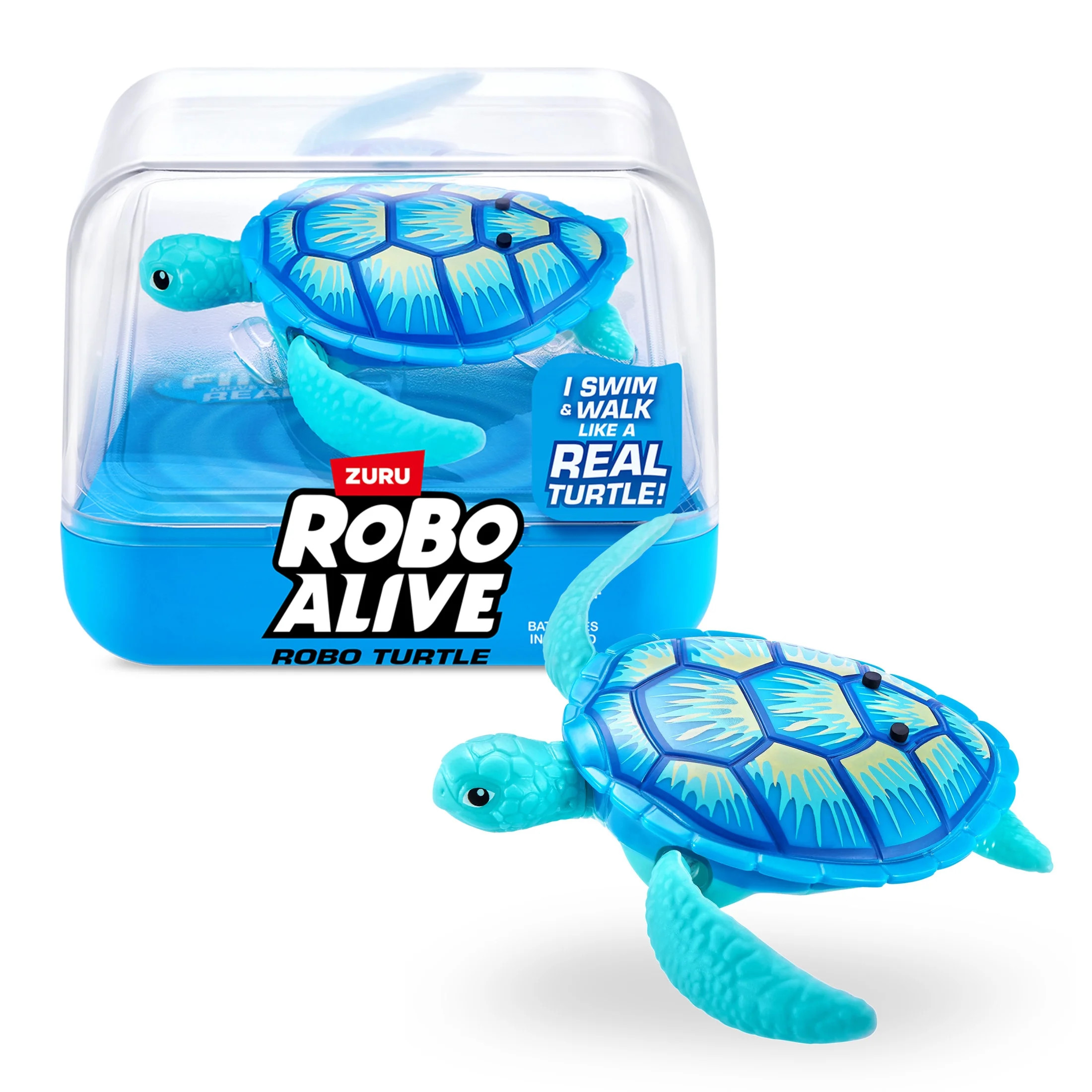 Robo Alive Robo Turtle Robotic Turtle Figure Electronic Pet - Walmart.com | Walmart (US)