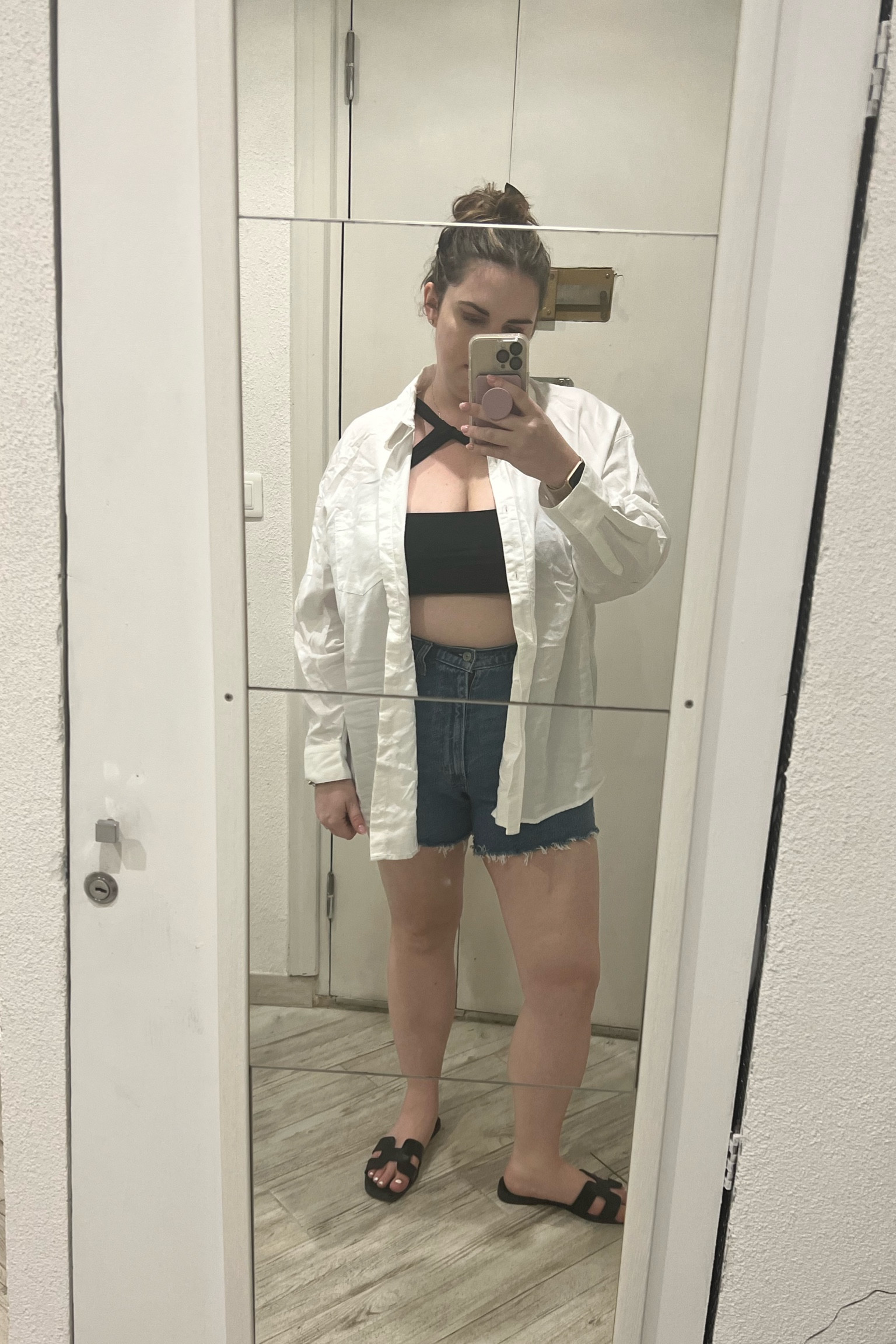 A white linen shirt is an absolute must pack for your European summer vacation 

This swim outfit was so cute while also keeping me covered 

White linen button down makes such a great cover up 

At one point in the day I also had it tied up instead of wearing it open like this 

Abercrombie curve love shorts are this midsize girlies best friend in the summer 

This black high waist bikini is also midsize approved. The high waisted bottoms hit in just the right spot accentuating all the curves in the right way 

Shirt - large 
Shorts- 30 
Swim - large 

#LTKcurves #LTKFind #LTKtravel