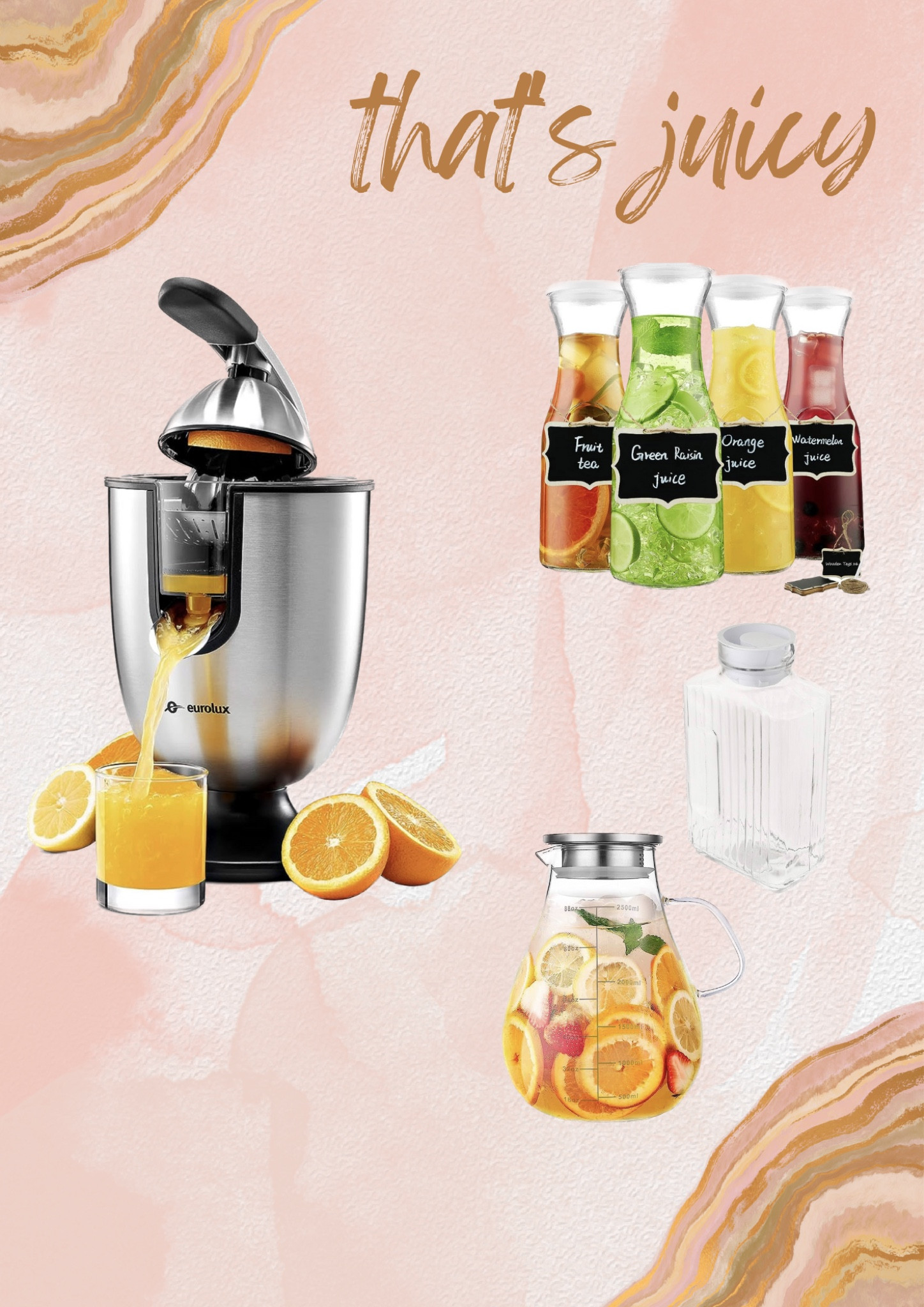 juicer // glass juice storage

#LTKhome