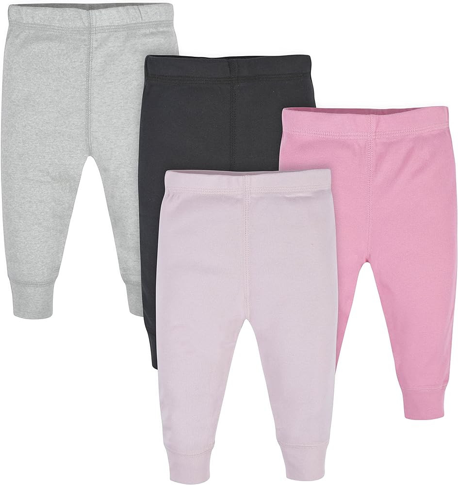 Gerber Baby Girls' Toddler Multi-Pack Premium Pants Leggings | Amazon (US)