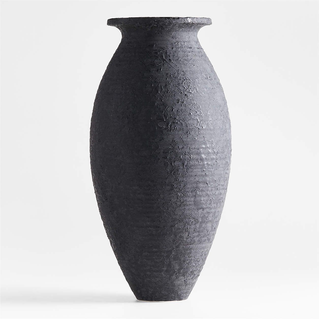 Kyoto White Ceramic Vase 16" + Reviews | Crate & Barrel | Crate & Barrel