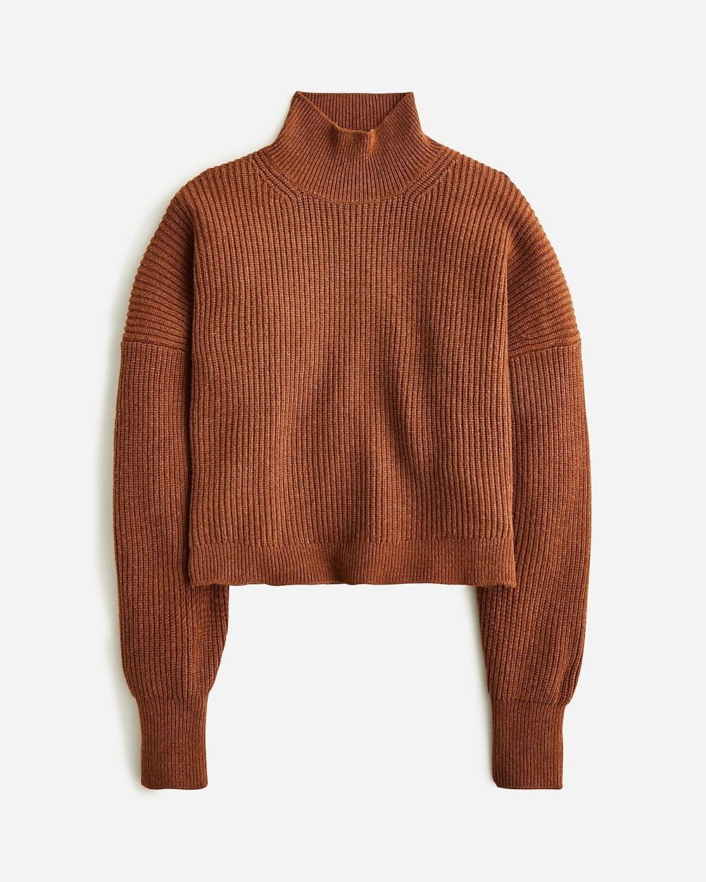 Ribbed turtleneck sweater in stretch yarn | J.Crew US