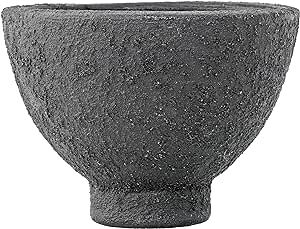 Bloomingville Decorative Ceramic Bowl with Black Rough Finish | Amazon (US)