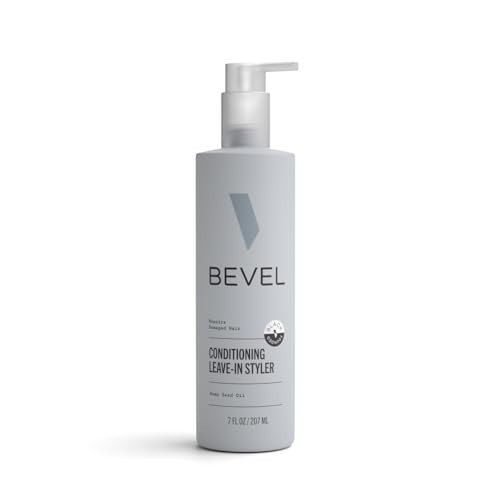 Bevel Leave In Conditioner for Men - Curly Hair Conditioner with Hemp Seed Oil and Biotin, Detangles Moisturizes and Strengthens Hair, 7 Oz | Amazon (US)