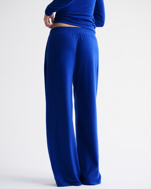 Lounge Brushed Wide Leg Sweatpant | Abercrombie & Fitch (US)