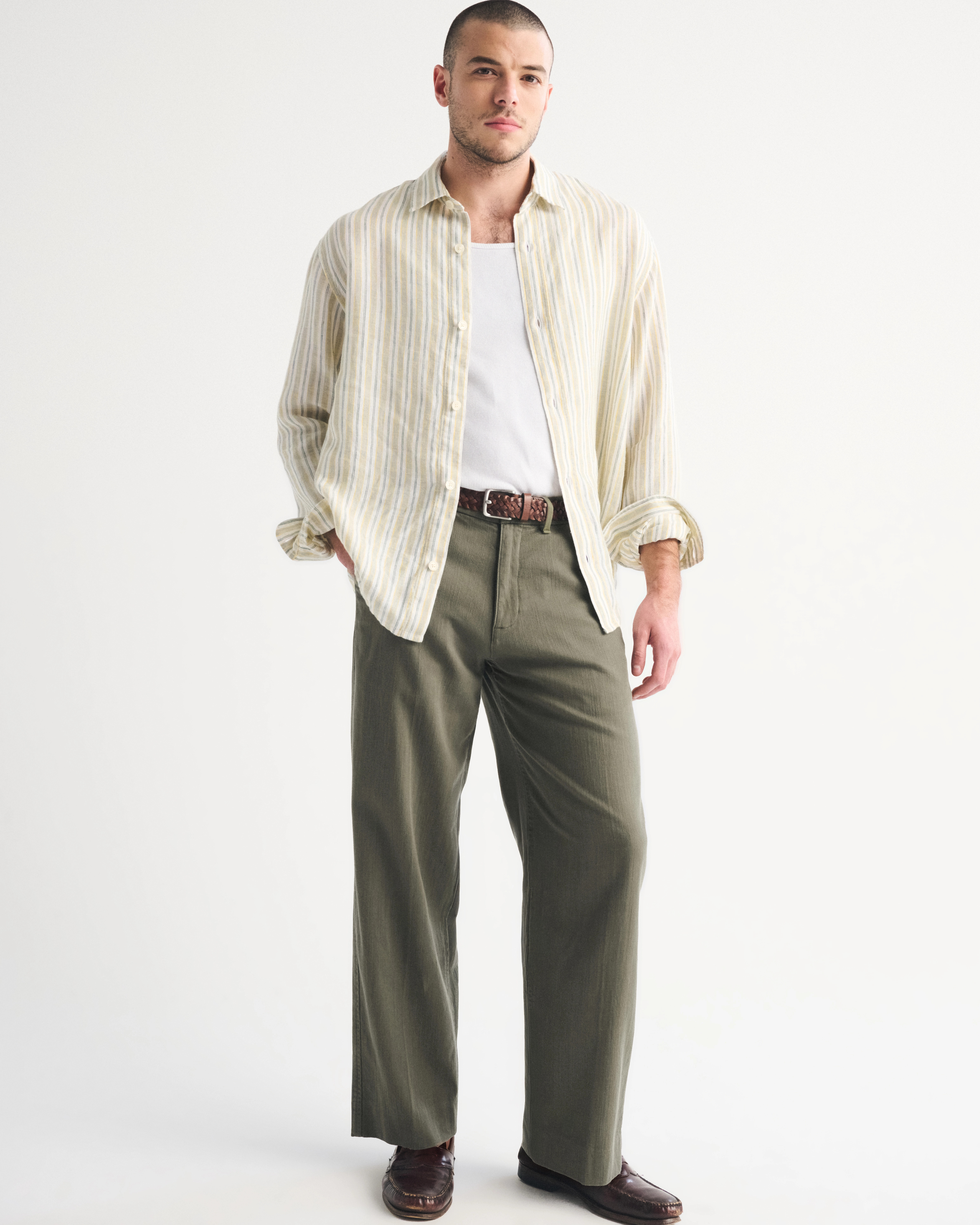 Cotton Baggy Trouser | Abercrombie & Fitch (US)