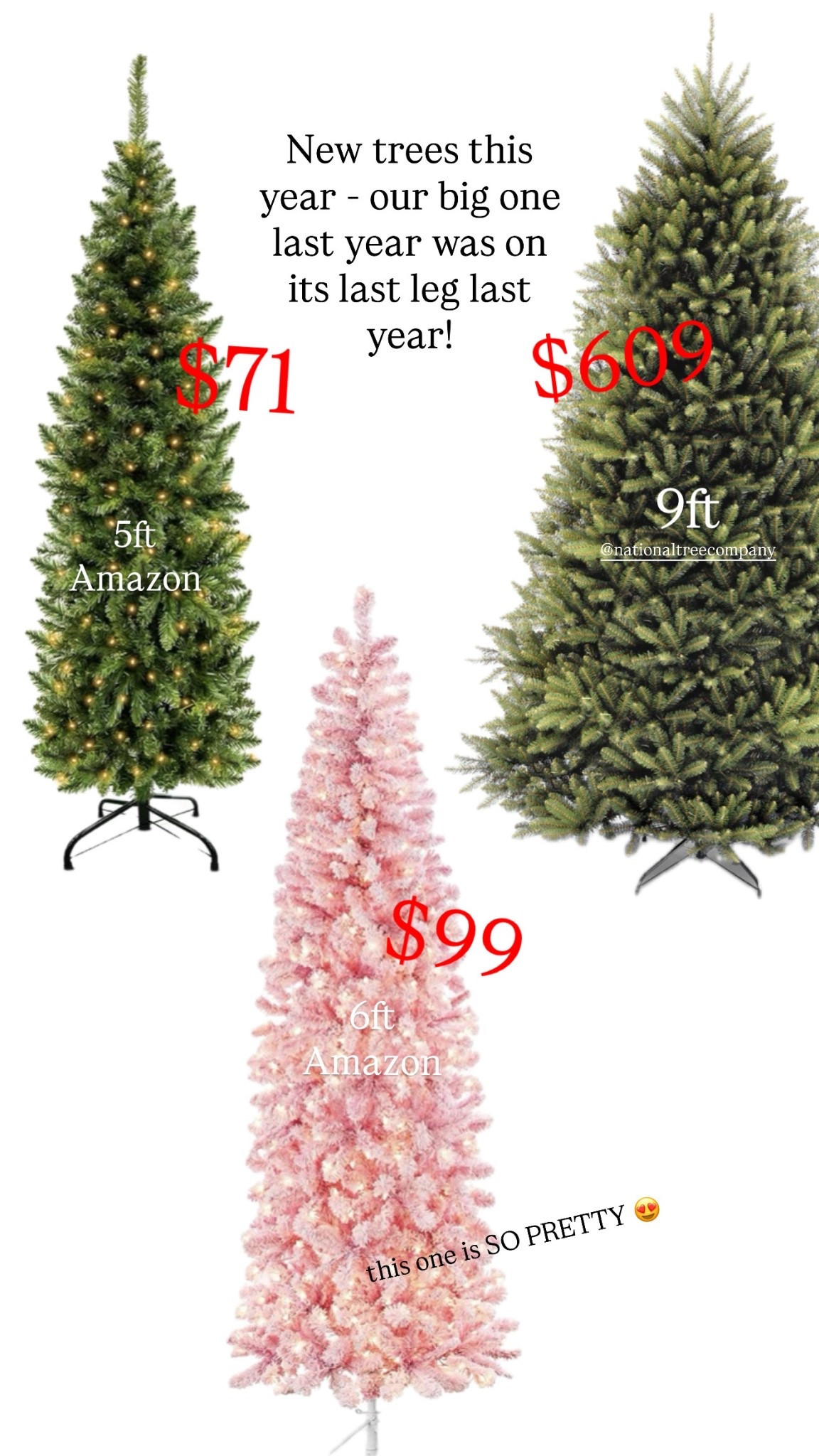New trees this year!!! All of these are a great deal and look amazing!! 

#LTKSeasonal #LTKHome #LTKHoliday