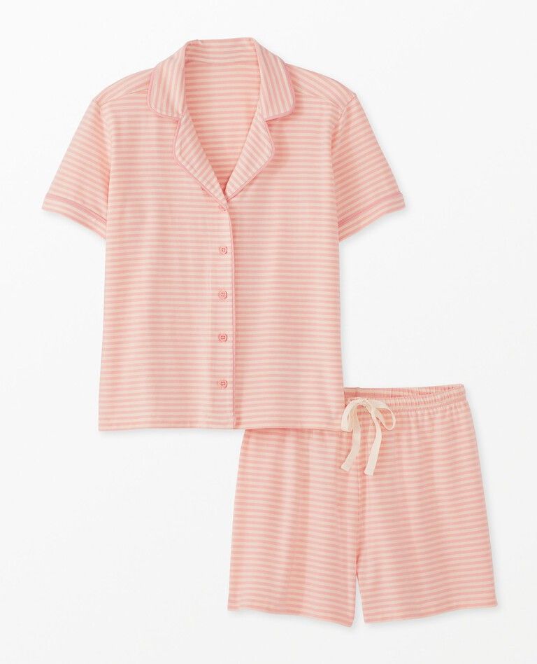 Women's Striped Short Sleeve Pajama Set in HannaSoft™ | Hanna Andersson