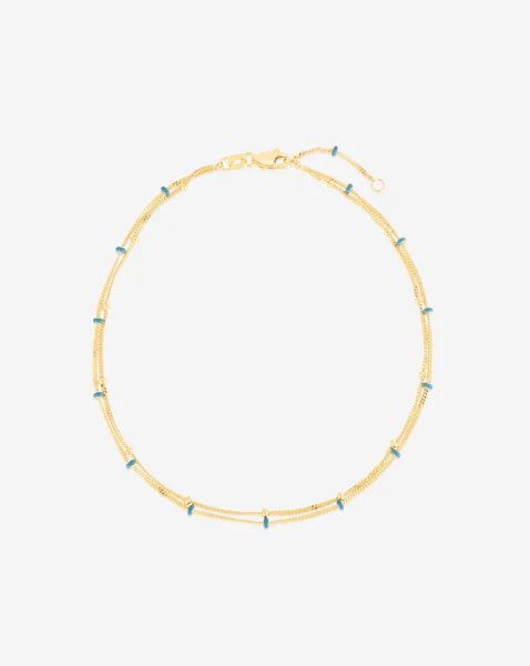 Double Strand Saturn Anklet | Ring Concierge