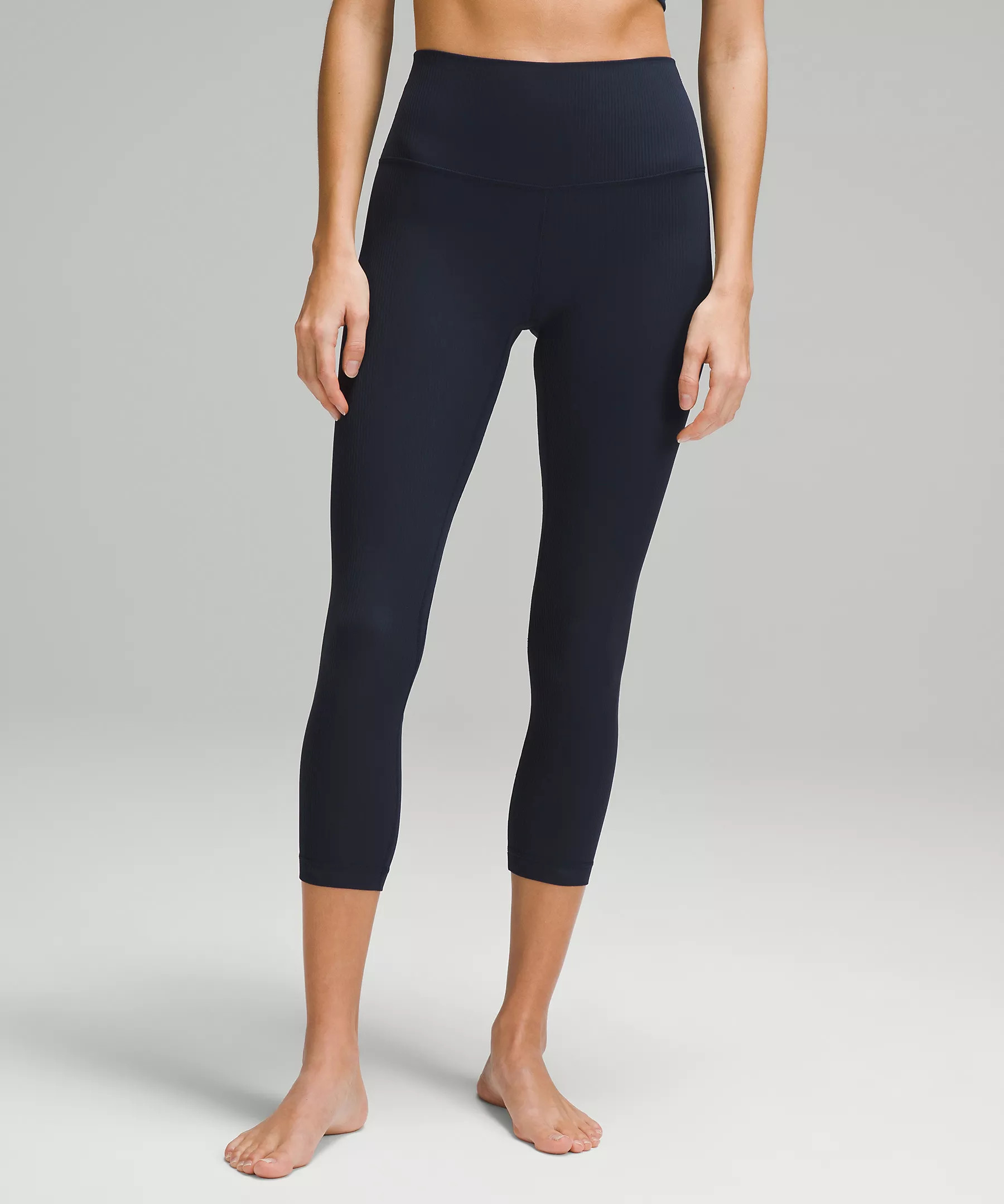 lululemon Align™ High-Rise Ribbed Crop 23" | Women's Leggings/Tights | lululemon | Lululemon (US)