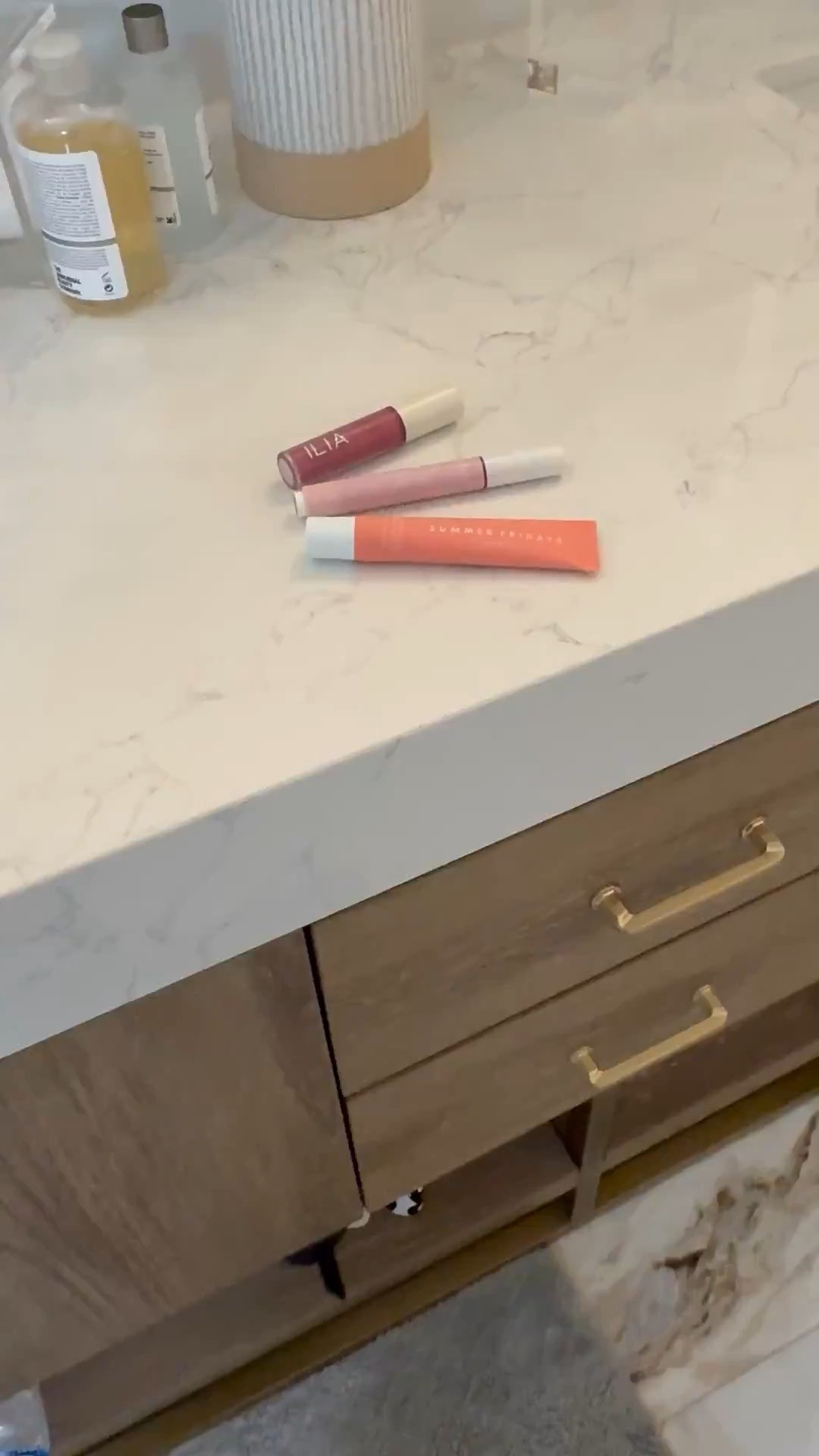 My favorite summer lip glosses on my favorite bathroom vanity.  Beauty, lip care

#LTKdayinmylife #LTKBeauty #LTKgrwm