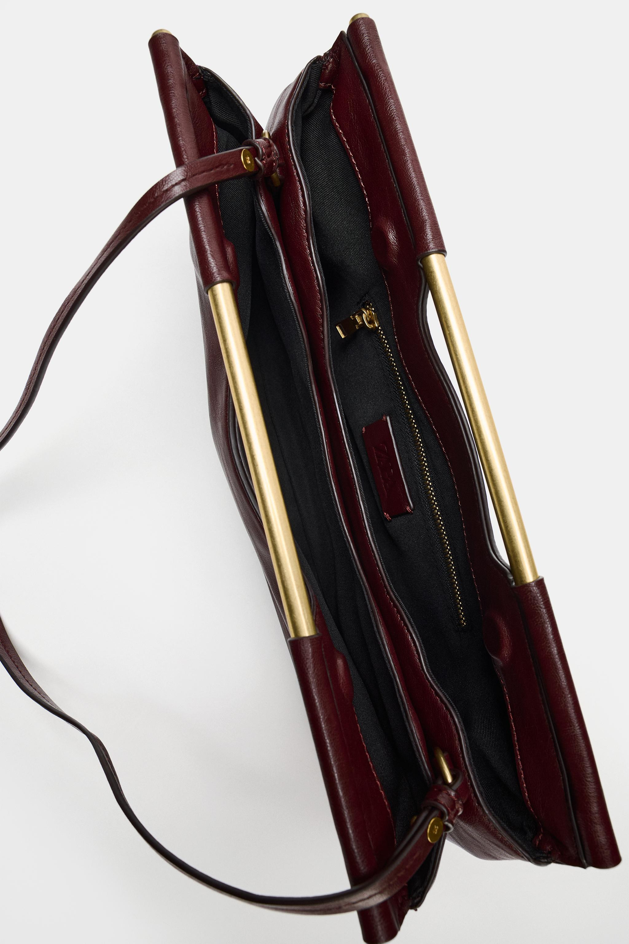 METALLIC HANDLE BAG | Zara US