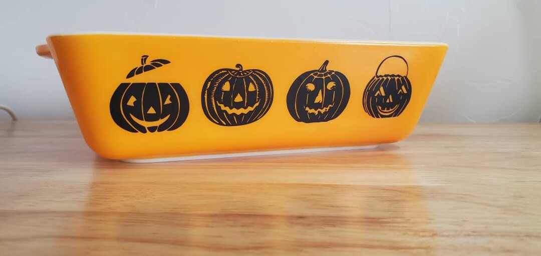 Vintage Halloween Inspired Pumpkin Jack O Lantern Decal - Decal Only - Bowl Not Included - Etsy | Etsy (US)