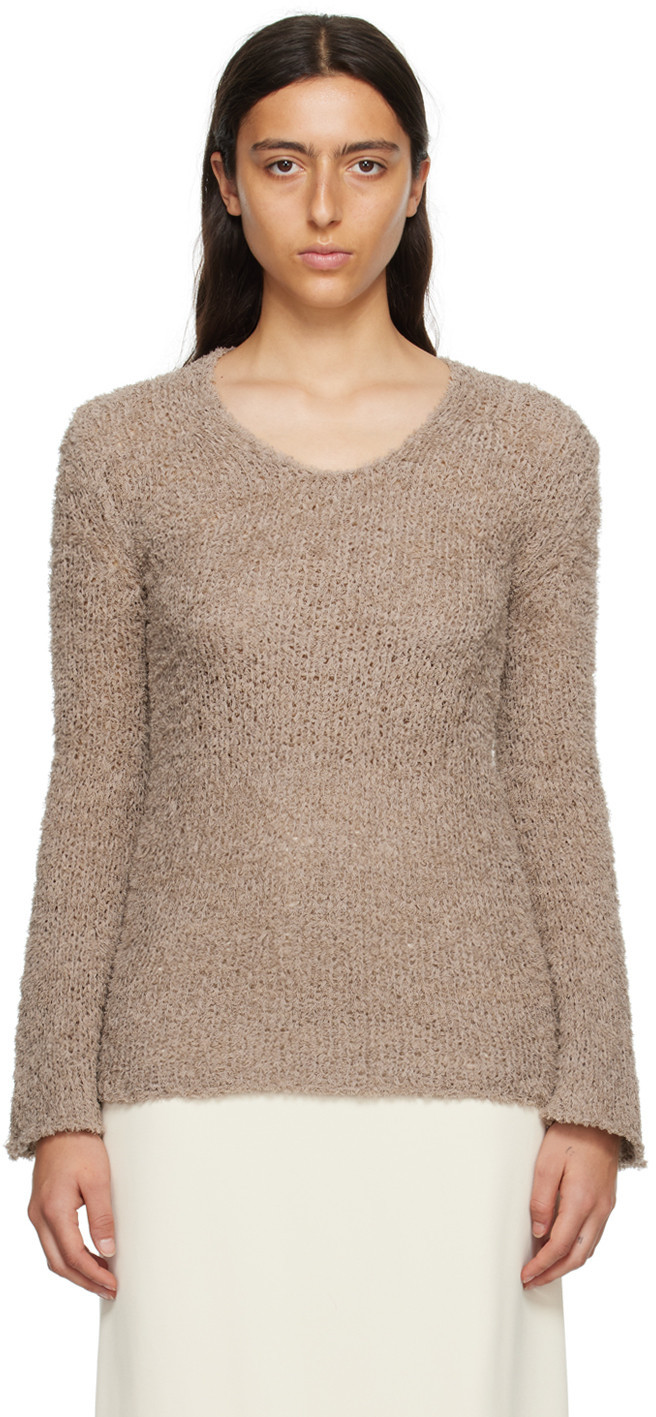 by Malene Birger Taupe Pelira Sweater | SSENSE