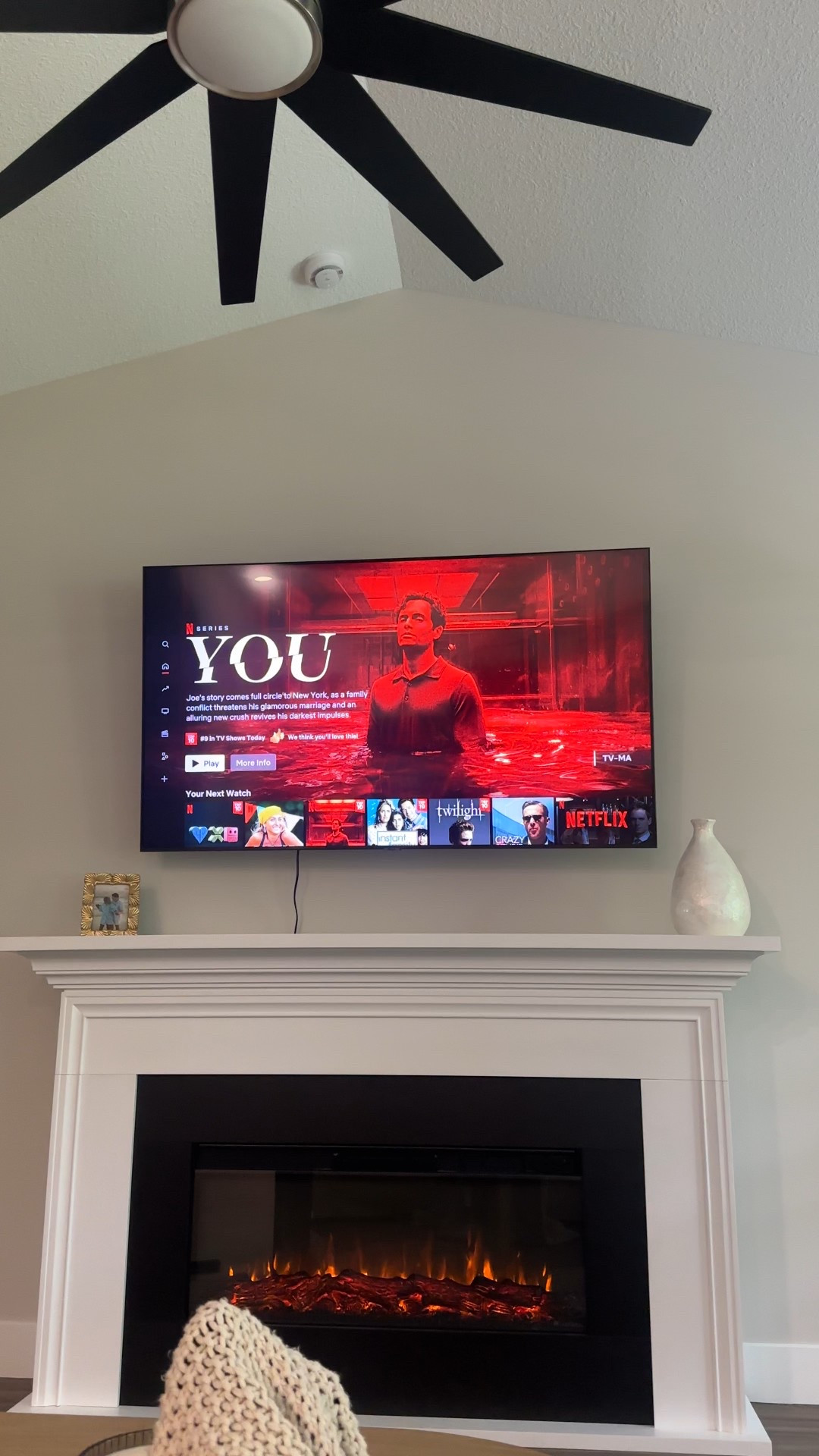 our new fireplace!!! Quick delivery, easy to build, and SO beautiful!🤎 plus on sale!! 

#LTKSaleAlert #LTKSeasonal #LTKHome