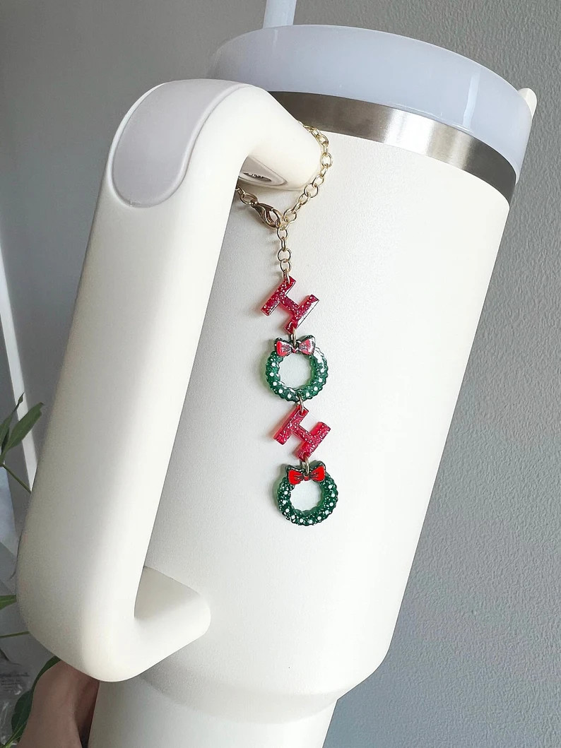 Ho Ho Ho Charm for Stanley Tumbler Christmas Accessory for Stanley Christmas Charm for Tumbler Ha... | Etsy (US)