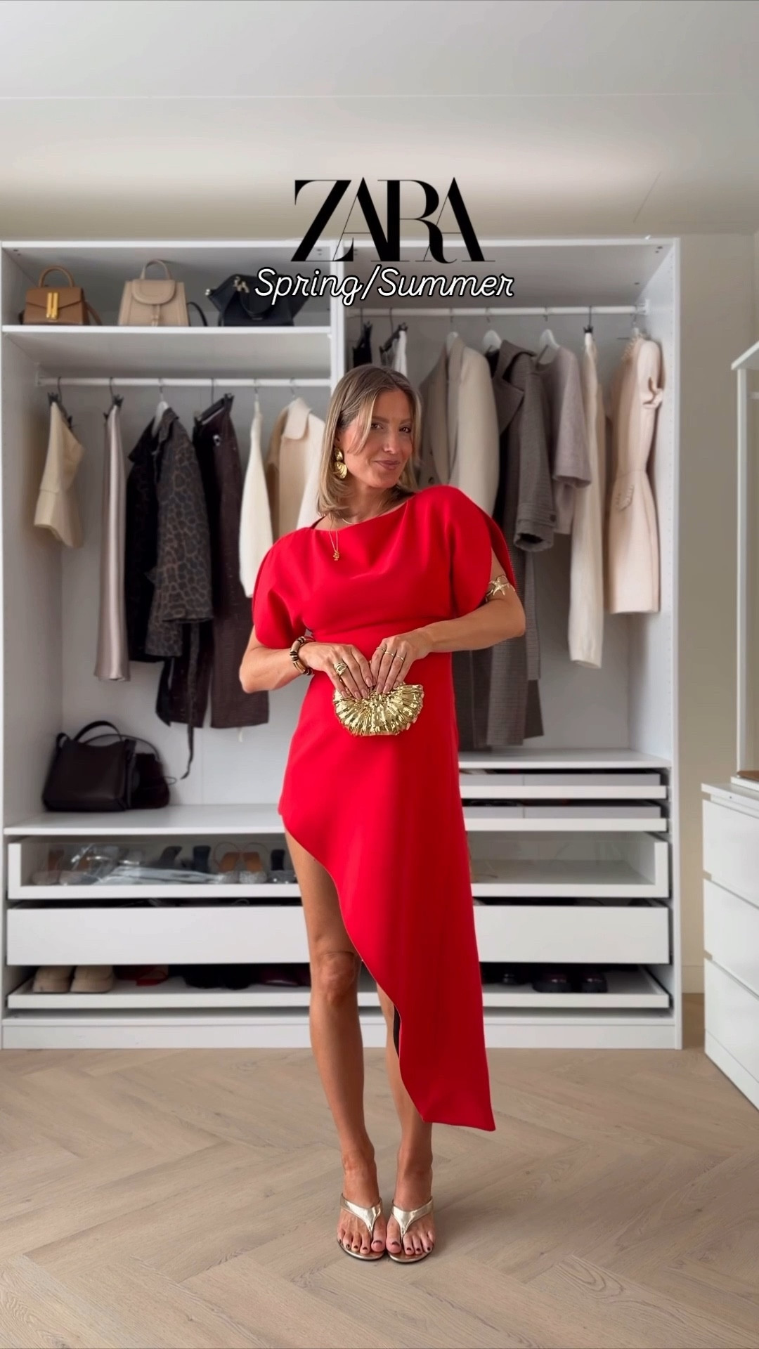 Zara haul with a pop of red ♥️❣️🌹🍷 and a few H&M pieces!! Think elegant red dresses, relaxed linen trousers, chic tailoring and effortless everyday outfits you can wear from city lunches to holiday dinners ☀️

Dresses all in S, trousers size 40 or S. Please the zig zag set comes in large so make sure to size down. I picked size M and it felt like size L! Tops I could’ve worn M but picked L and came up quite big. Currently 22 weeks! 

Like this post to save it to your favourite folder and come back later to shop.

Zara haul, H&M summer pieces, red asymmetric dress, white belted midi dress, wide leg linen trousers, striped summer set, crochet red set, halter summer top, denim shorts outfit, cropped trench jacket, summer capsule wardrobe, European summer outfits, chic vacation outfits, elegant summer style, Zara new arrivals, H&M summer fashion, neutral summer outfits, holiday outfit ideas, casual chic outfits, linen summer outfits