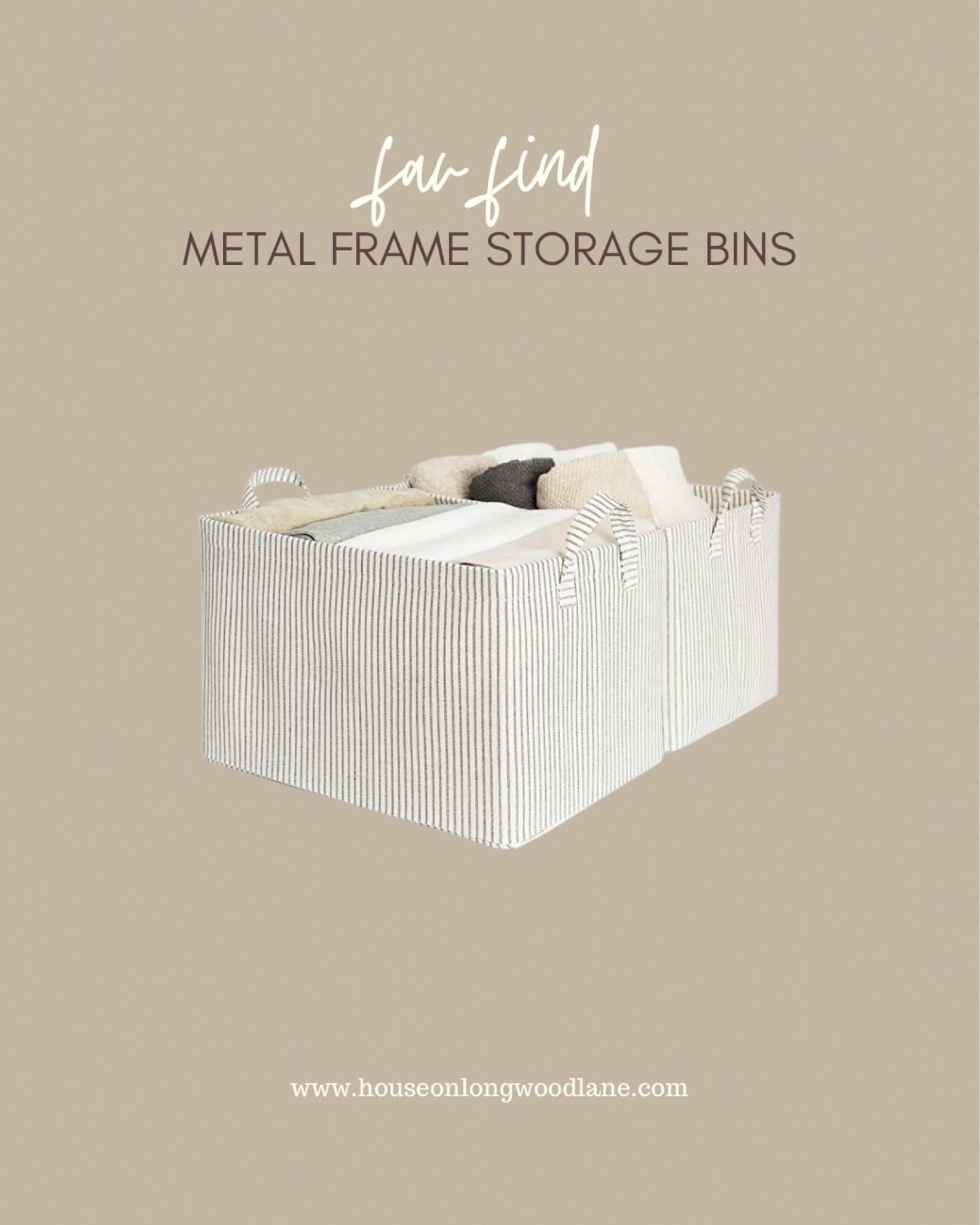 Fav Find! How cute are these Storage Bins! They are on sale for 30% OFF! 

#LTKsalealert #LTKSeasonal #LTKunder50