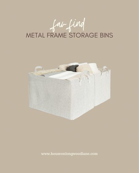 Fav Find! How cute are these Storage Bins! They are on sale for 30% OFF! 

#LTKsalealert #LTKSeasonal #LTKunder50