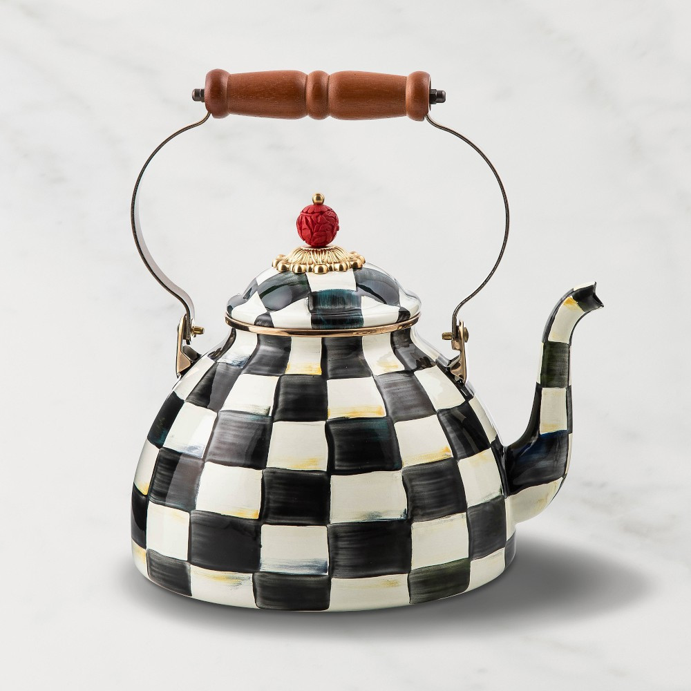 MacKenzie-Childs Courtly Check Tea Kettle | Williams-Sonoma