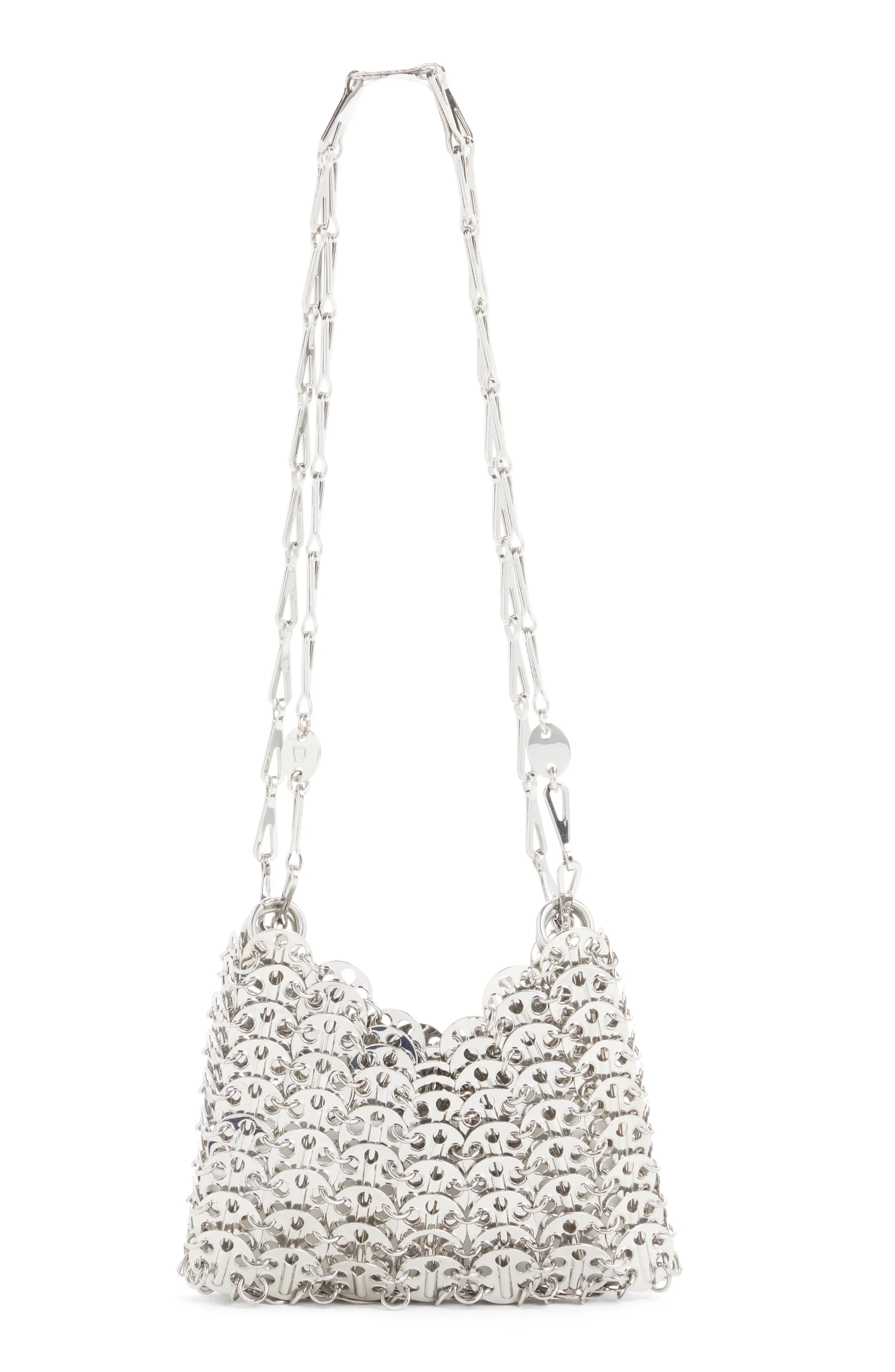 Rabanne Nano 1969 Icon Shoulder Bag in Silver at Nordstrom | Nordstrom
